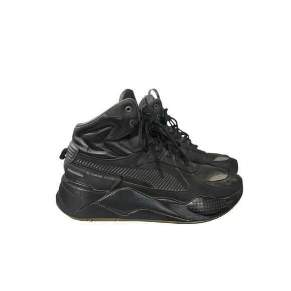 Puma RS-X Mid Mens Size 11.5 Militia Black Asphalt Gray RSX Used No Box - Picture 1 of 7